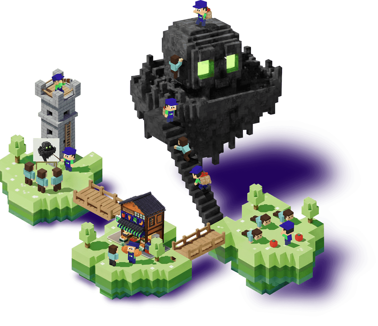 ゲーム風の世界観イラスト